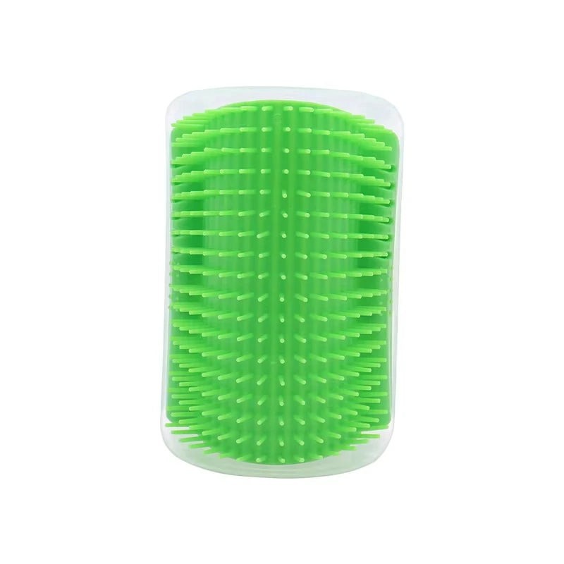 My Store wall mounted green pet grooming massage brush with soft bristles for cats and dogs