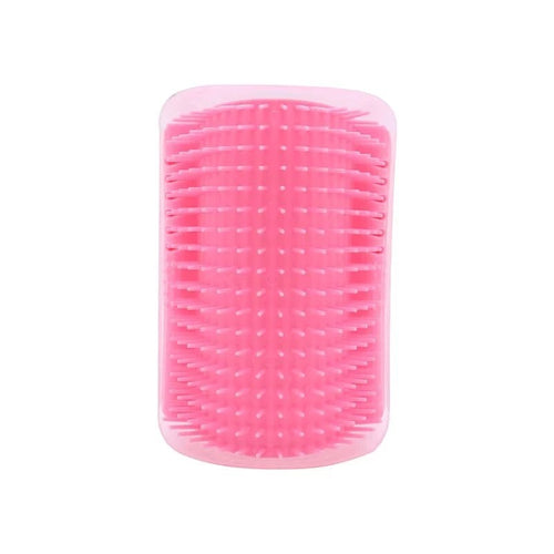 My Store pink wall mounted pet grooming massage brush with soft bristles for cats and dogs